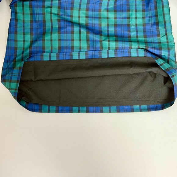 NWT Vineyard Vines Navy Blue Green Blackwatch Plaid Flutter Sleeve Top Size 2 - Picture 9 of 9